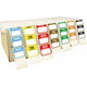 Removable Day Of The Week Label 50mm x 50mm Set Of 7 In Plastic Case