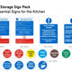 Hygiene Sign Catering Pack Food Storage