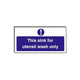 Food Hygiene Sign This Sink For Utensil Wash Only 10cm x 20cm