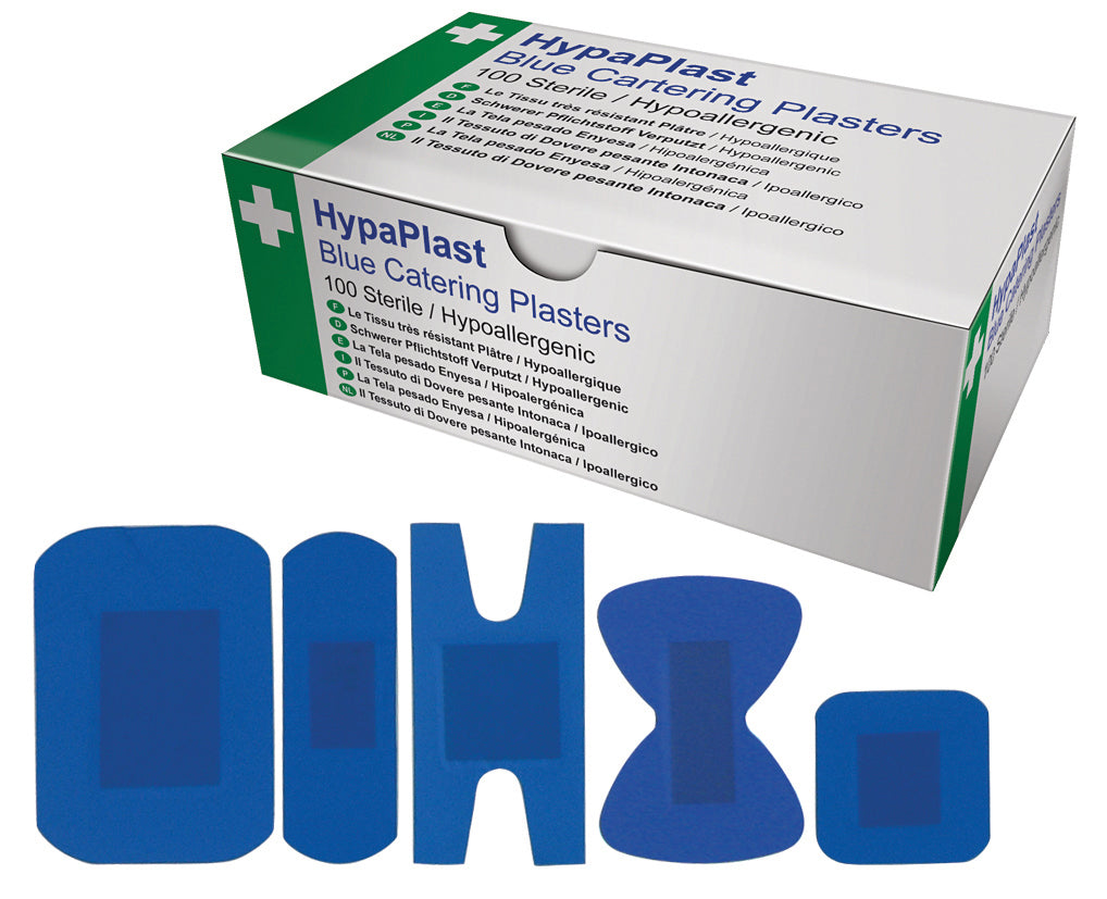 Blue Detectable Plasters 5 Assorted Types (Box Of 100) – Russums
