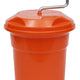 Salad Spinner 12Ltr Manual 34.5cm Top Dia 43cm High Orange