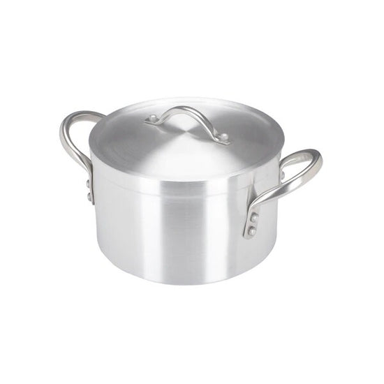 Stewpan Aluminium Medium Duty With Lid 45cm 49Lt