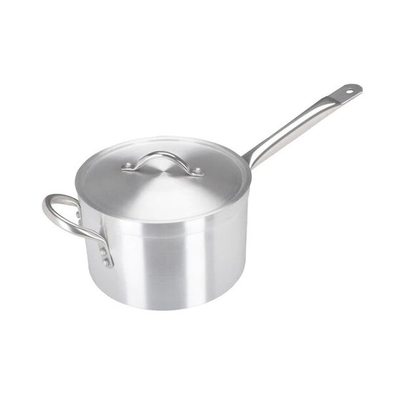 Saucepan Aluminium Medium Duty With Lid 24cm 7Lt