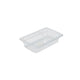 Food Pan Gastronorm Polycarbonate GN1/4 26.5cm X 16.2cm X 10cm Deep