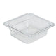 Food Pan Gastronorm Polycarbonate GN1/6 17.6cm X 16.2cm X 6.5cm Deep