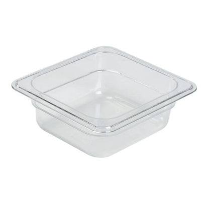 Food Pan Gastronorm Polycarbonate GN1/6 17.6cm X 16.2cm X 6.5cm Deep
