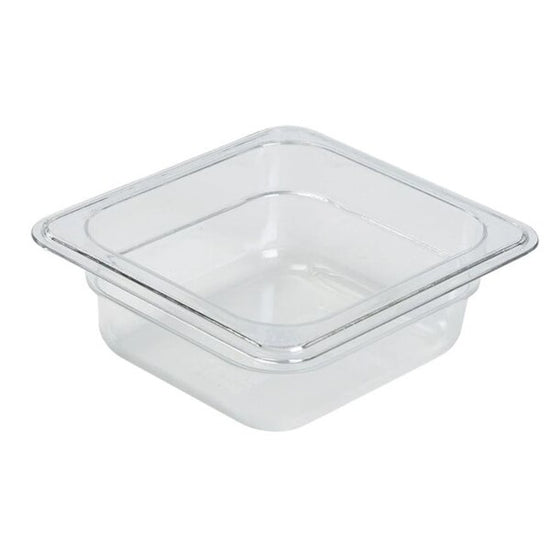 Food Pan Gastronorm Polycarbonate GN1/6 17.6cm X 16.2cm X 6.5cm Deep