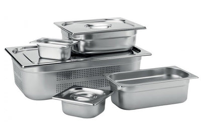 Food Pan Gastronorm S/S GN1/4 26cm X 16cm X 15cm Deep