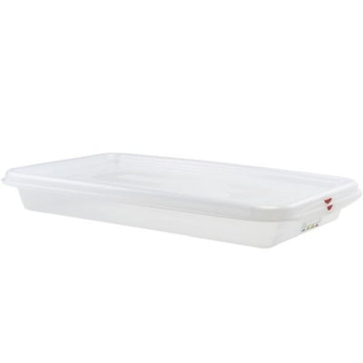 Gastronorm Food Storage Container With Lid And Colour Coded Clips GN 1/1 6.5cm Deep 8 Ltr