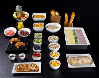 Melamine Platter GN 1/1 53cm x 32cm White