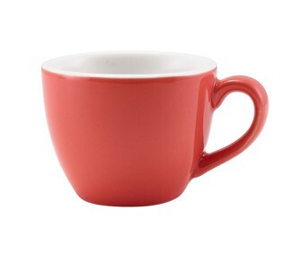 Genware Porcelain Bowl Shaped Espresso Cup 9cl / 3.16oz (Box Of 6)
