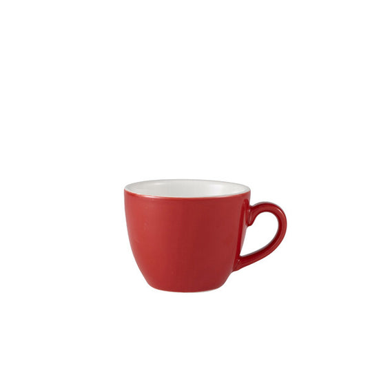 Genware Porcelain Bowl Shaped Espresso Cup 9cl / 3.16oz (Box Of 6)