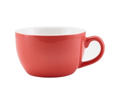Genware Porcelain Bowl Shaped Cup Medium 25cl / 8.8oz (Box Of 6)
