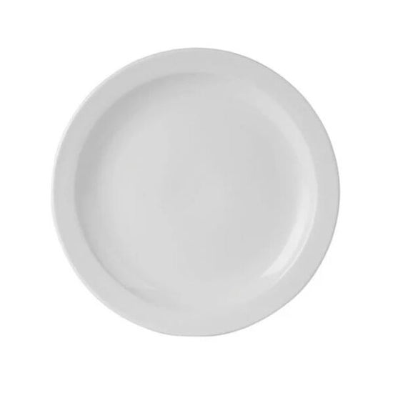 Simply White Porcelain Narrow Rim Plate 27.5cm (Box Of 4)