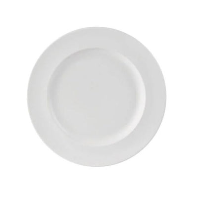 Simply White Porcelain Wide Rim Plate 28cm (Box Of 4)