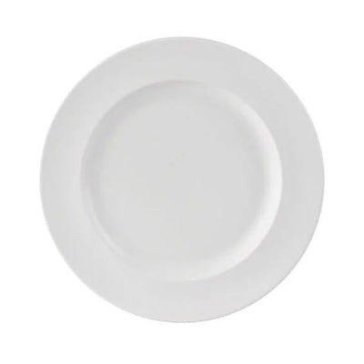 Simply White Porcelain Wide Rim Plate 31cm (Box Of 4)