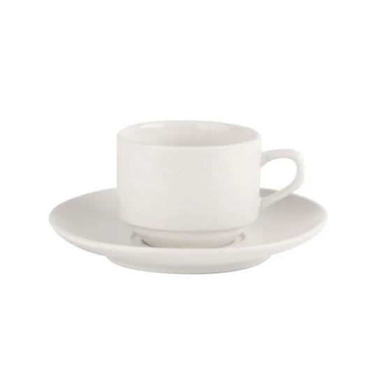 Simply White Porcelain Stacking Cup 20cl / 7oz (Box Of 6)