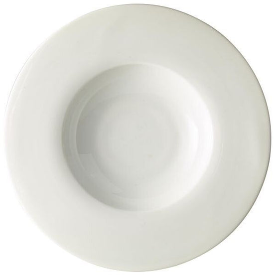 Genware Porcelain Wide Rimmed Pasta Dish / Gourmet Plate 30cm (Box Of 6)