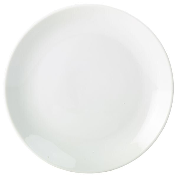 Genware Porcelain Coupe Plate 26cm (Box Of 6)