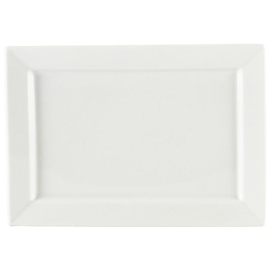 Genware Porcelain Rectangular Plate 24cm x 17cm (Box Of 6)