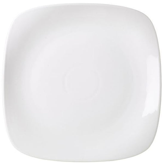 Genware Porcelain Rounded Square Plate 29cm (Box Of 6)