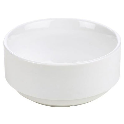 Genware Porcelain Un-Lugged Soup Bowl 25cl / 8.8oz (Box Of 6)