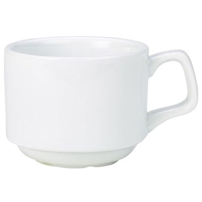 Genware Porcelain Stacking Cup 20cl / 7oz (Box Of 6)