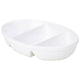 Genware Porcelain 3 Division Oval Dish 28cm (Box Of 4)