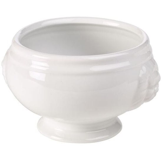Genware Porcelain Lion Head Soup Bowl 11cm / 40cl / 14oz (Box Of 6)