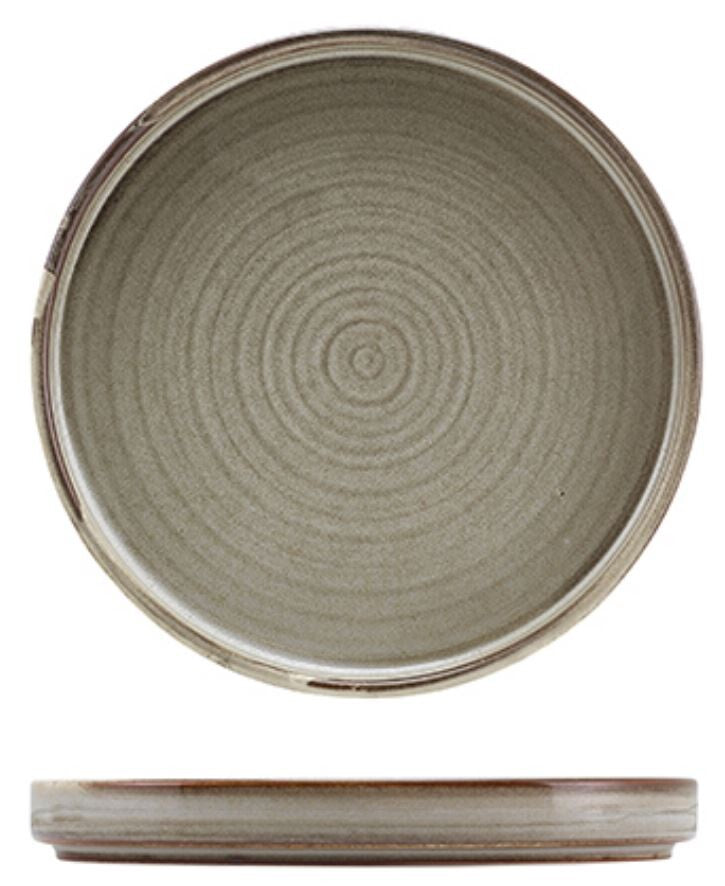 Terra Porcelain Low Presentation Plate 18cm (Box Of 6)