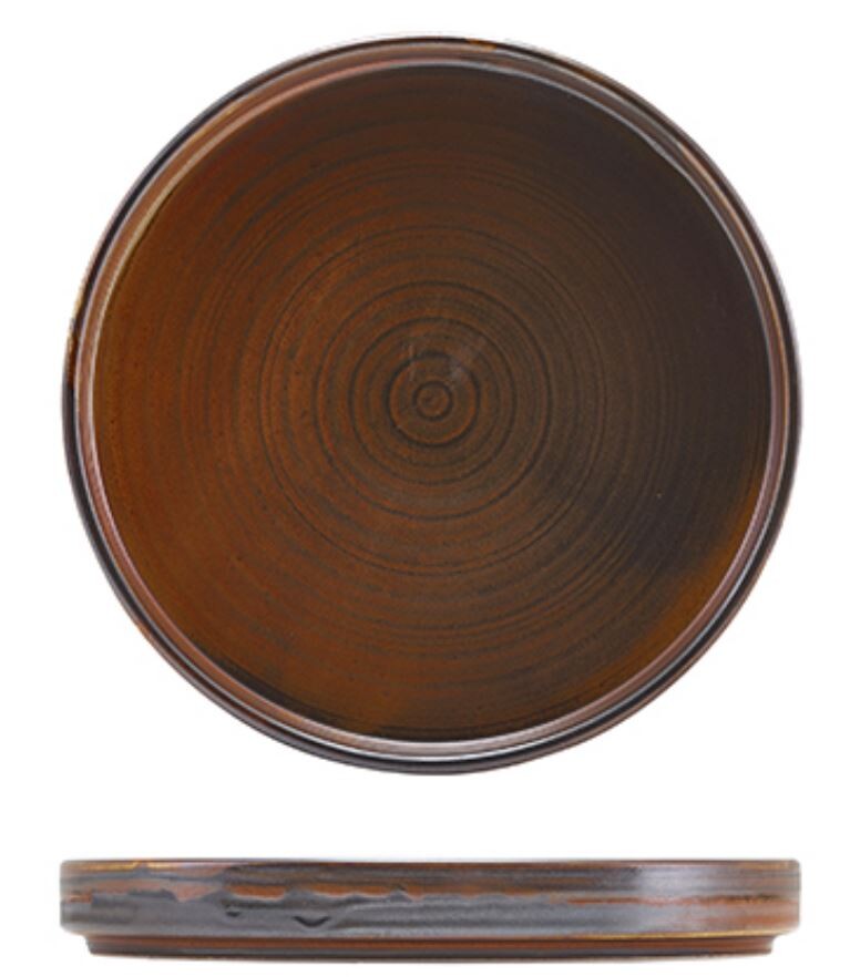 Terra Porcelain Low Presentation Plate 18cm (Box Of 6)