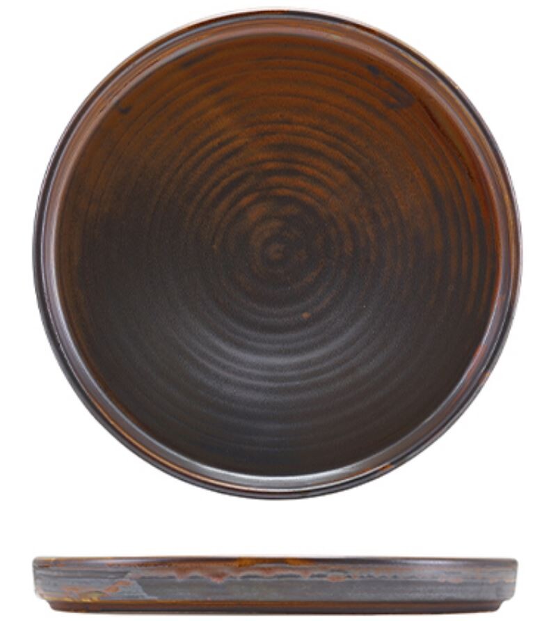 Terra Porcelain Low Presentation Plate 21cm (Box Of 6)