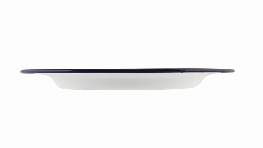 Enamel Tableware Wide Rim Plate 26cm