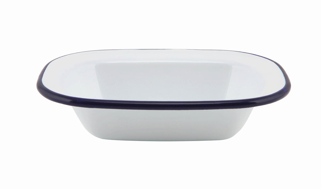 Enamel Tableware Rectangle Pie Dish 20cm x 15cm x 4.5cm