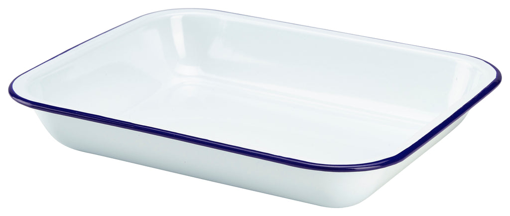 Enamel Tableware Baking Tray 28cm x 23cm x 4.5cm