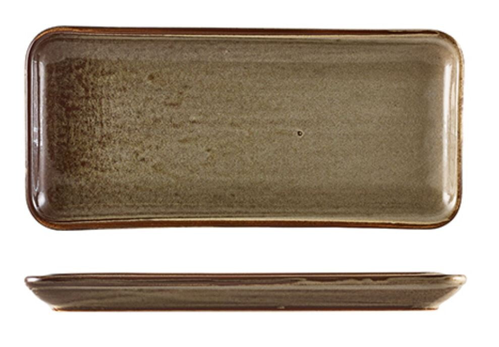 Terra Porcelain Rectangular Platter 27cm X 12.5cm (Box Of 6)