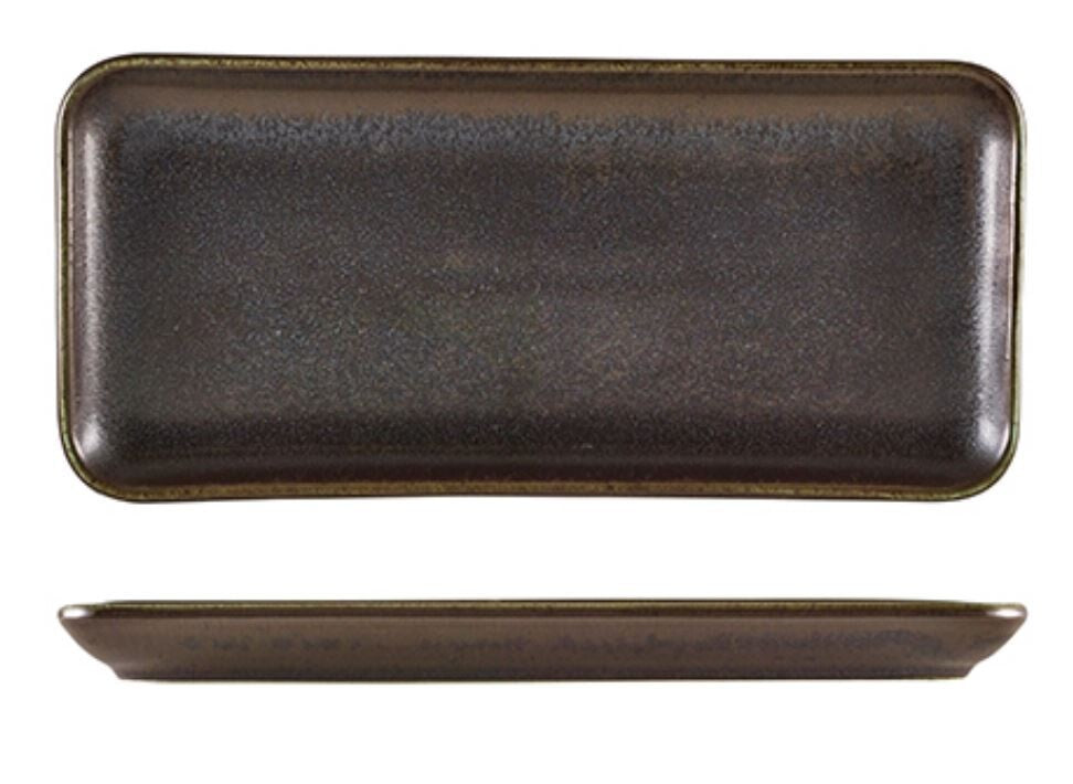 Terra Porcelain Rectangular Platter 27cm X 12.5cm (Box Of 6)