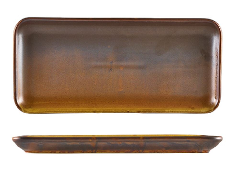 Terra Porcelain Rectangular Platter 27cm X 12.5cm (Box Of 6)