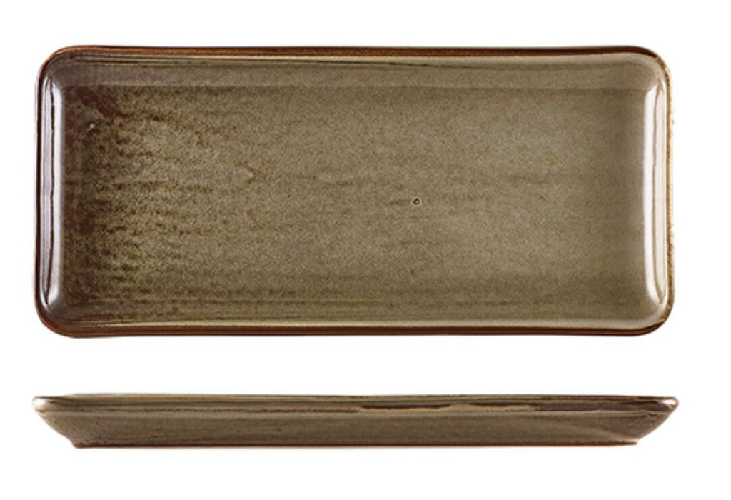 Terra Porcelain Rectangular Platter 30cm X 14cm (Box Of 6)