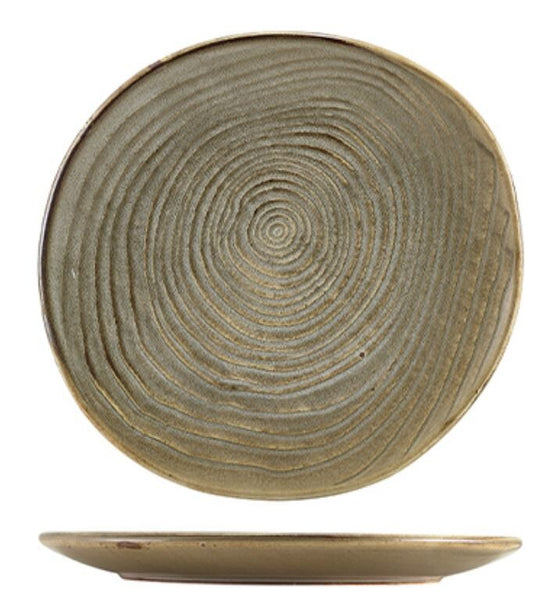 Terra Porcelain Organic Plate 21cm (Box Of 6)