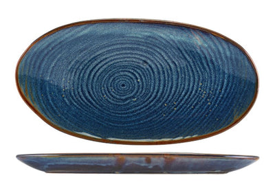 Terra Porcelain Organic Platter 31cm x 16cm (Box Of 6)
