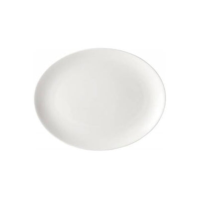 Pure White Porcelain Oval Plate 25cm (Box Of 24)