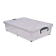 Storage Box 40Ltr With Clip On Handles And Wheels (Pack Of 4)
