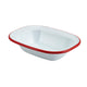 Enamel Rectangular Pie Dish 16 x 12 x 3.5cm (Pack Of 12)