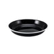 Pasta / Rice Enamel Plate Black With White Rim 20 x 3cm (Box Of 12)
