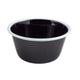 Enamel Deep Pie Dish Black With White Rim 13 X12 X 6Cm (Outer Dia X Inner Dia X H) (Box Of 12)