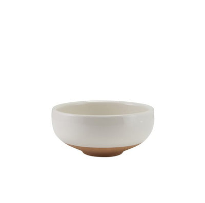 Genware Kava White Stoneware Belly Bowl 11.5cm (Box Of 6)