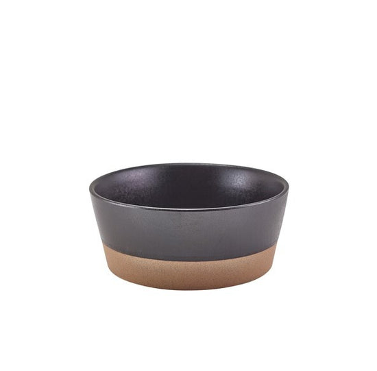 Genware Kava Black Stoneware Bowl 15.5cm (Box Of 6)