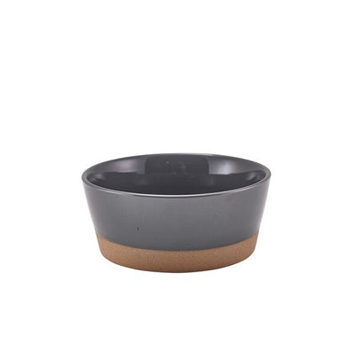 Genware Kava Dark Grey Stoneware Bowl 15.5cm (Box Of 6)