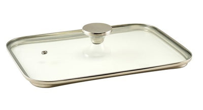 Genware Glass Lid For Cast Aluminium Roaster 35 x 22cm